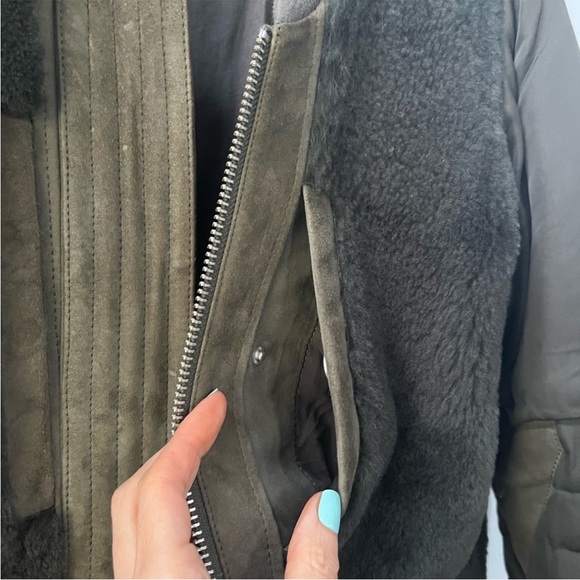 All Saints Finch Puffa Bomber Jacket - Picture 6 of 9